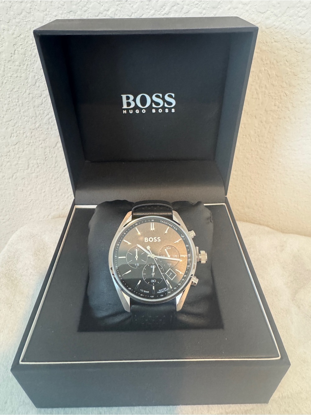 Boss Hugo Boss Black and Silver Men's Chronograph Watch